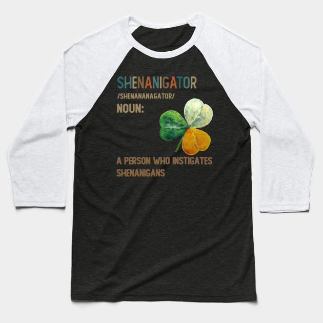 SHENANIGATOR NOUN VINATGE Baseball T-Shirt by VinitaHilliard